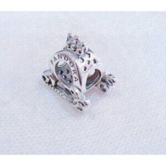 Pandora S925 Ale Polished Crown O Carriage Charm, S925 ALE Sterling Silver - Picture 4 of 5